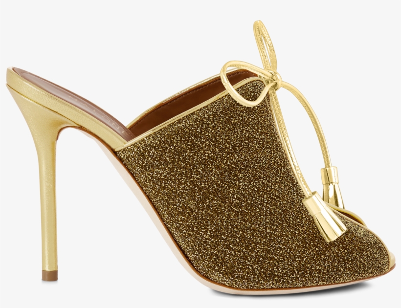 Gold Lurex Gold Mirror Nappa - Malone Souliers, transparent png download