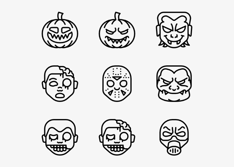 Horror Emojis - Car Line Icon Png, transparent png download