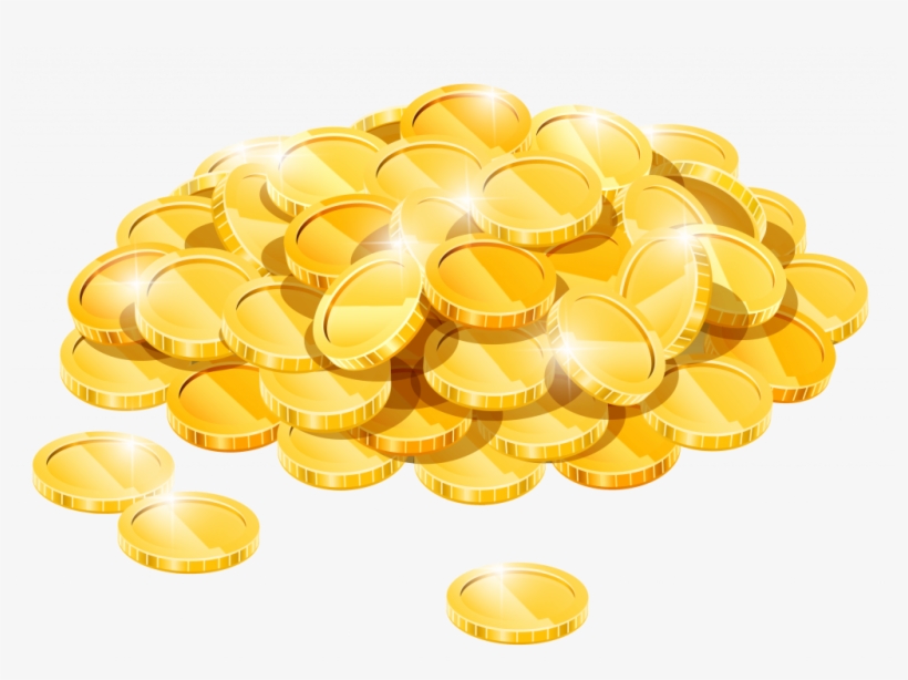 Top Gold Coins Gallery Pictures - Gold Coins Pile Png, transparent png download