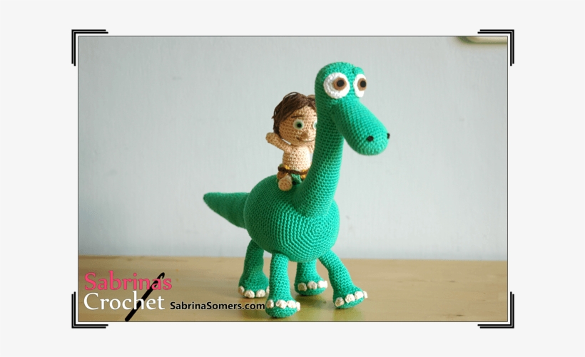 Arlo And Spot Crochet Pattern - Arlo The Dinosaur Crochet, transparent png download
