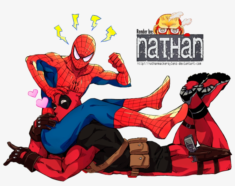 Homem Aranha E Deadpool Yaoi - Deadpool X Homem Aranha Yaoi, transparent png download