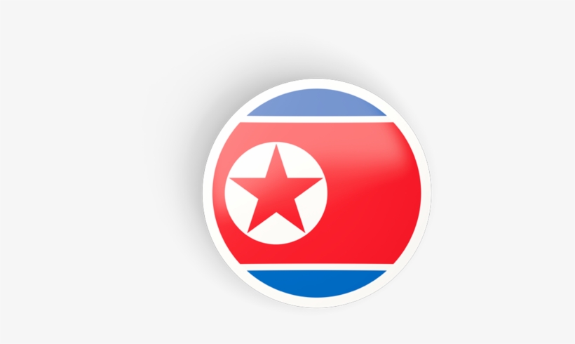 Illustration Of Flag Of North Korea - North Korea Flag Circle, transparent png download