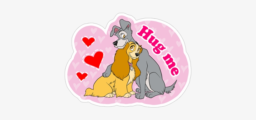 Viber Sticker « Lady And The Tramp» - Belle Et Le Clochard Coloriage, transparent png download