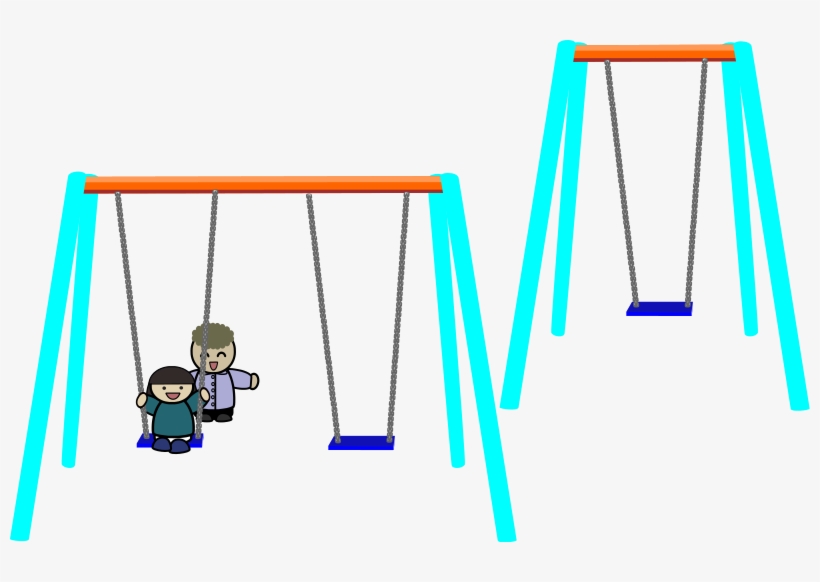 Swing Set Clipart - Single Swing Clipart, transparent png download