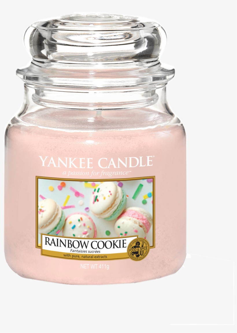 Fantaisies Sucrées Bougie Medium Jar Yankee Candle - Yankee Candle Rainbow Cookie, transparent png download