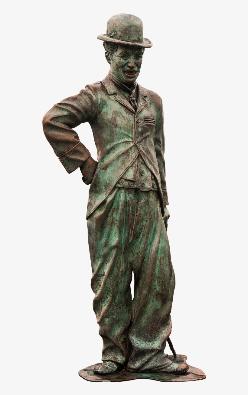 Charlie Chaplin Statue Bronze - Bronze Statue Of Charlie Chaplin, transparent png download
