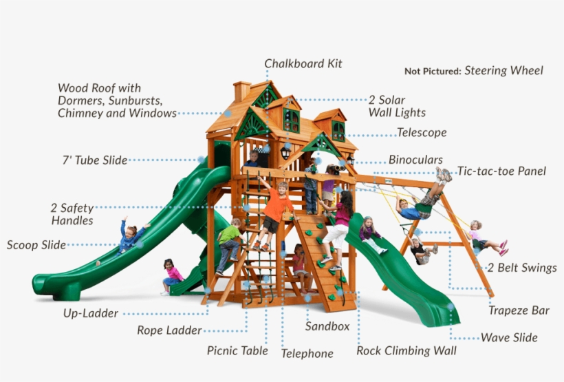 Alpine Wave Slide - Gorilla Playsets 01-0031-ap Great Skye Ii Swing Set,, transparent png download