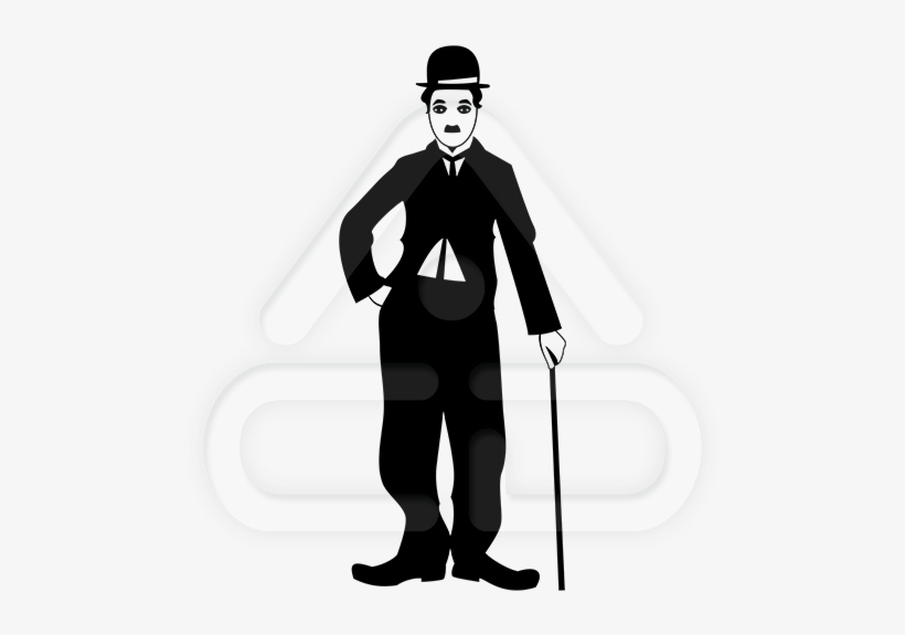 Charlie Chaplin Clipart Black And White, transparent png download