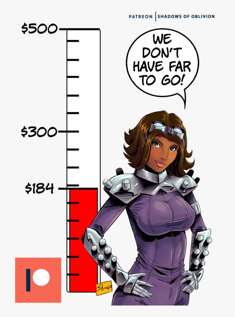 The Shadows Of Oblivion Patreon Campaign Is Just 316 - Cartoon, transparent png download