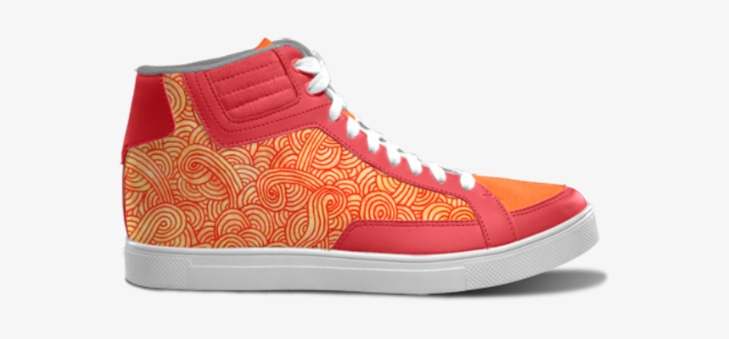 Orange And Red Swirls Doodles - Red And Orange Swirls Doodles Pillow Sham, transparent png download