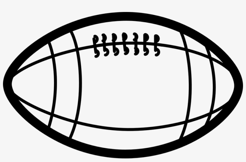 Football Ball Clipart Black And White, transparent png download