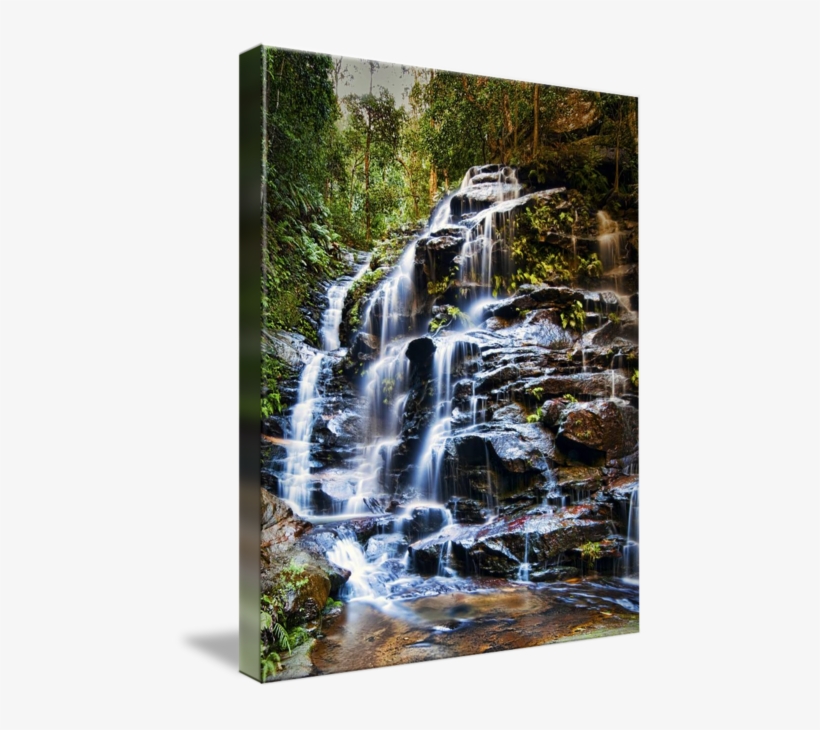 Blue Drawing Waterfall - Sylvia Falls, transparent png download