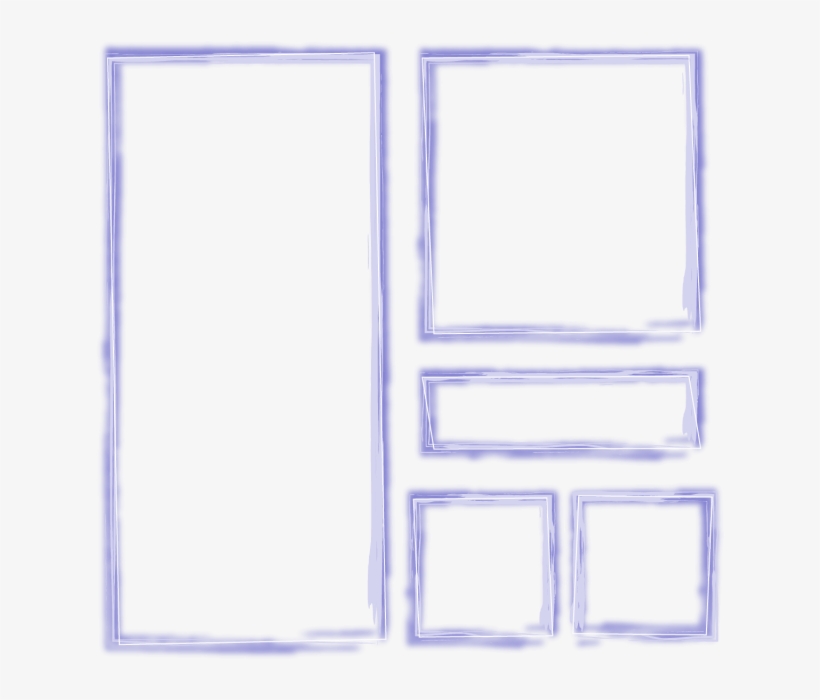 Beautiful Soft Purple Watercolor Grunge Simple Border - Watercolor Painting, transparent png download