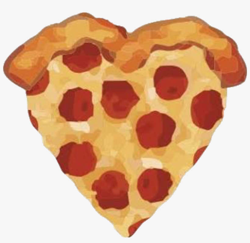 Pizza Png Heart Cute 90rainy Image Transparent - Pizza Heart Emoji Png, transparent png download