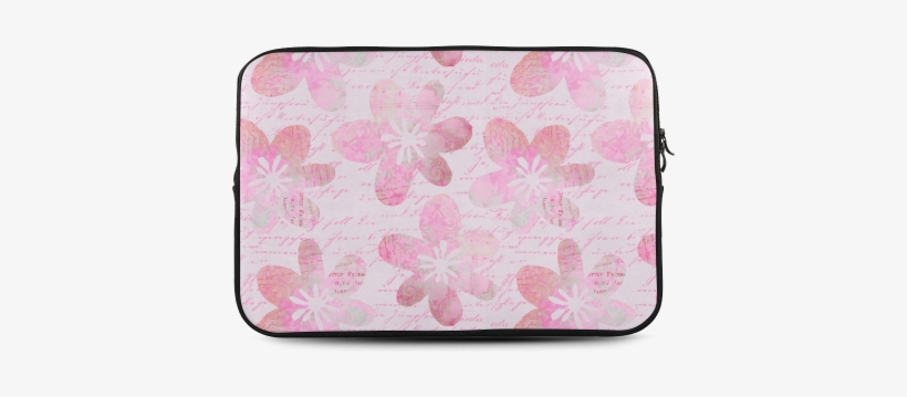 Watercolor Flower Pattern Custom Sleeve For Laptop - Watercolor Painting, transparent png download