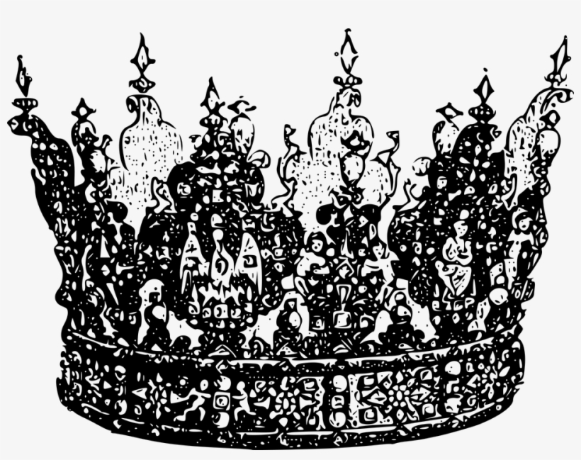Crown, Jewel, King, Ornate, Queen, Random Badge Ideas - Dark Crown Transparent Background, transparent png download