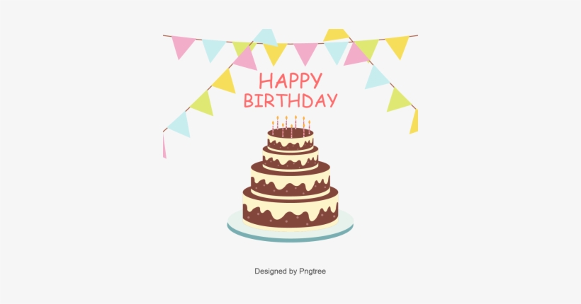 Birthday Cake Vectors Png - Happy Birthday To Female Runner, To Customize, transparent png download