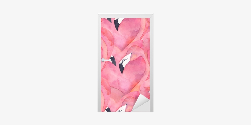 Seamless Pattern With Watercolor Pink Flamingo Couple - Paper Place A4 Wiro Flamingo Notebook, transparent png download