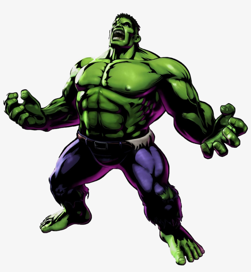 #hulk #clip #art - Hulk Marvel Vs Capcom 3, transparent png download