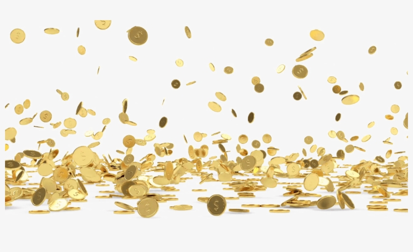 Falling Coins Png - Falling Gold Coins Png, transparent png download