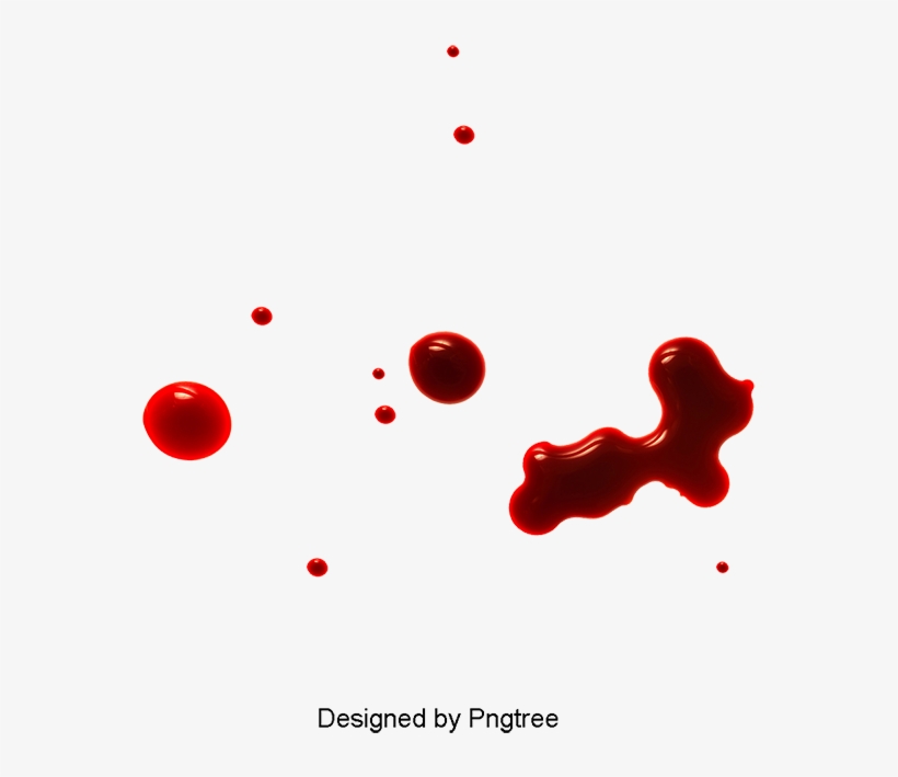 Realistic Drops Of Blood, Blood Clipart, Blood Drop, - Portable Network Graphics, transparent png download