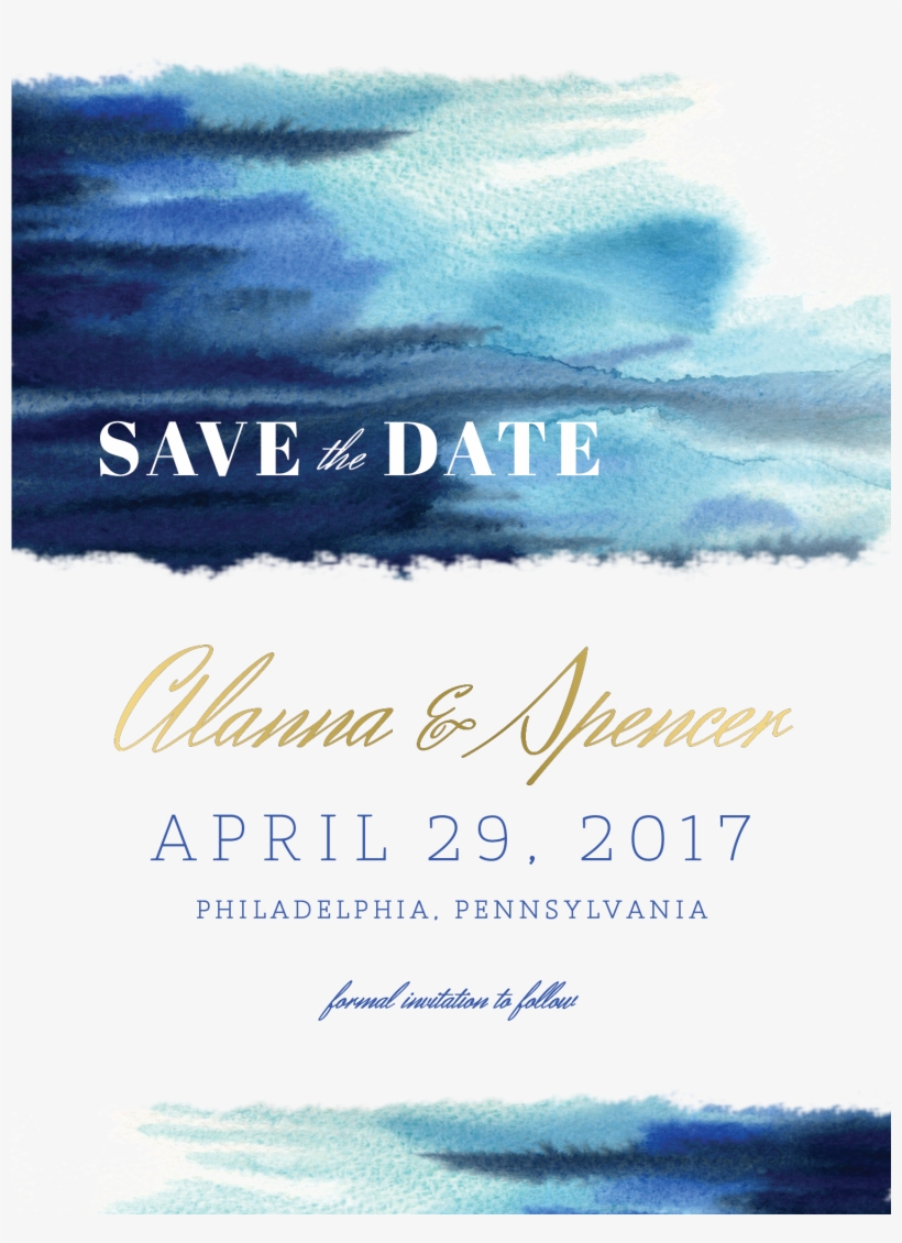 Greenery Wedding, Forest Wedding, Ocean Wedding, Jewel - Save The Date, transparent png download