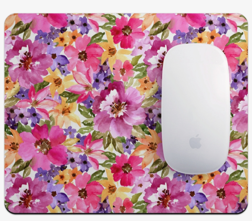 Mouse Mat Watercolor Floral - Wedding Invitation, transparent png download
