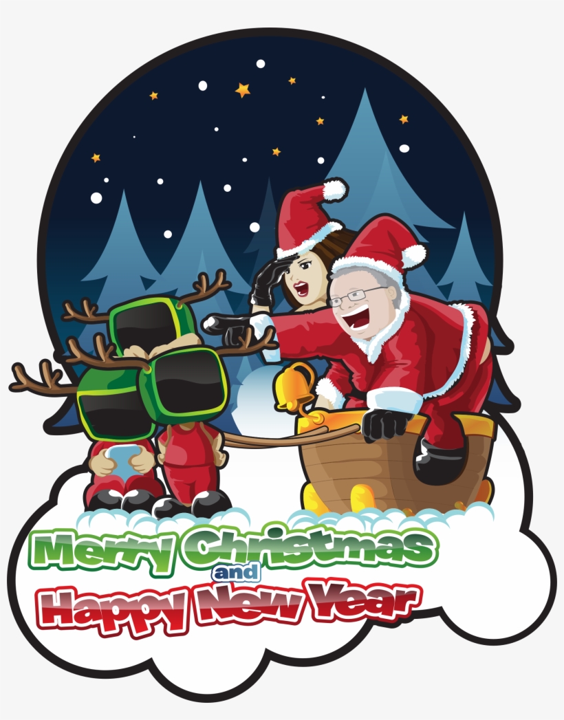 Jpg Big Image Png - Frohe Weihnachten Und Ein Guten Rutsch Ins Neue Grußkarte, transparent png download