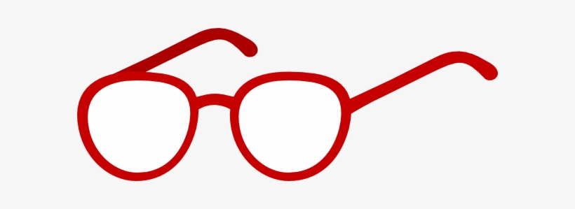 Eyeglasses Clip Art Red - Red Eye Glasses Clip Art, transparent png download