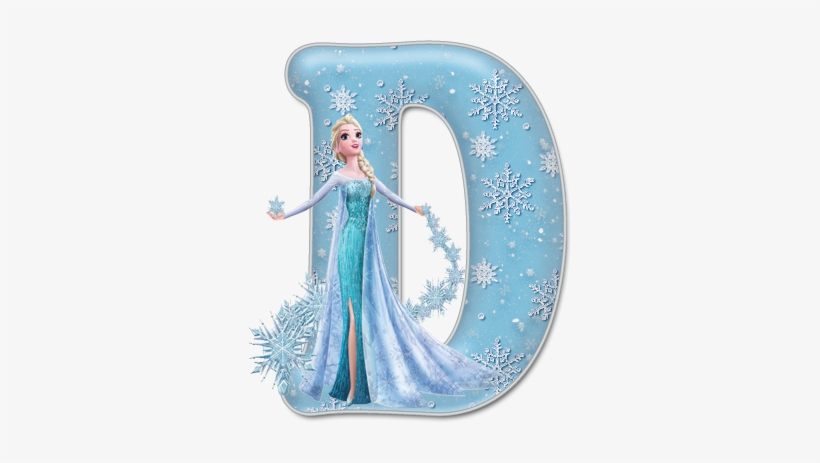 Alfabeto De Elsa Con Vestido De Gala - Disney Frozen Elsa The Snow Queen Let, transparent png download