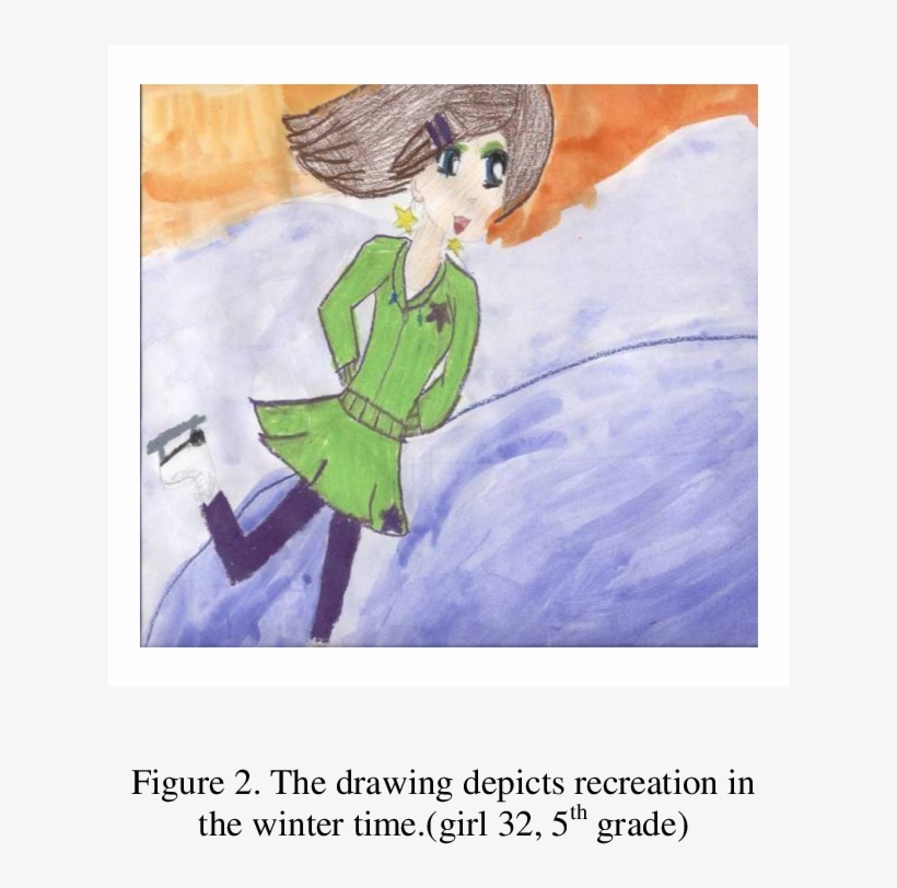 The Drawing Reflects A Perception Of Recreation In - Drawing, transparent png download