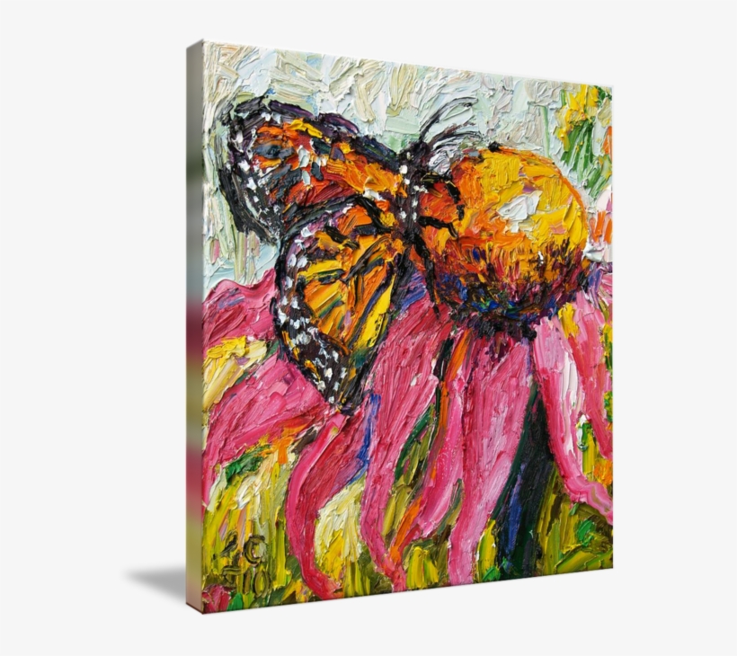 Monarch Purple Oil Painting By Ginette Callaway - Drawing, transparent png download