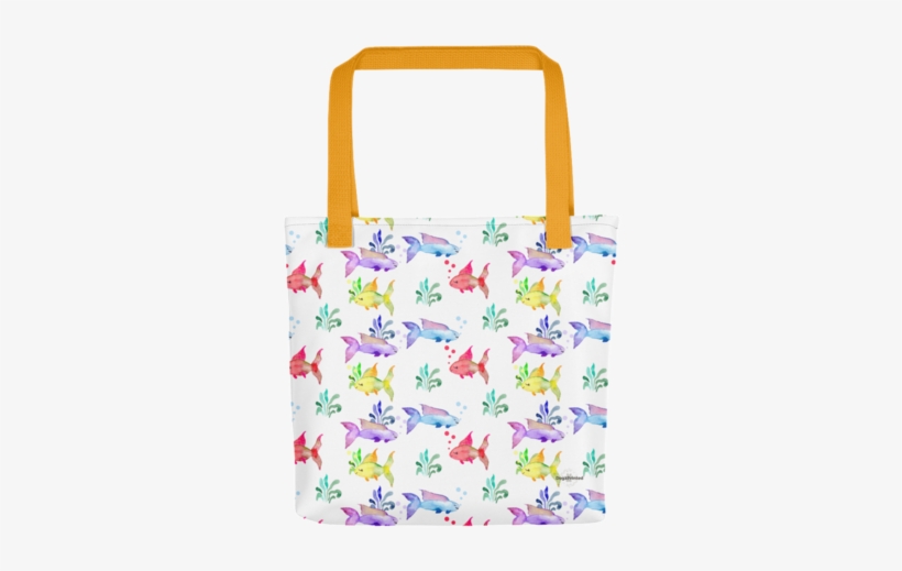 Watercolor Fish - Tote Bag, transparent png download