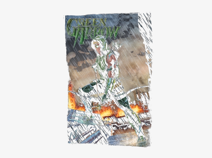 Justice League Fire And Rain Juniors Tank - Dc Comics Green Arrow (hardcover), transparent png download