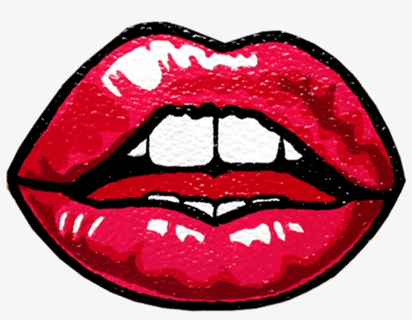 Collection Of Free Lips Drawing Pop Art On Ubisafe - Lips Drawing Pop Art, transparent png download