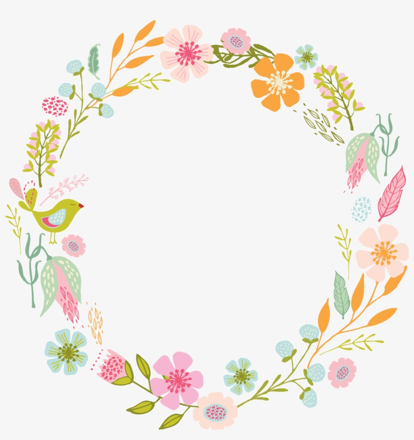 Image Result For Flores En Acuarelas Marco O Bordes - Marcos De Flores Vintage, transparent png download