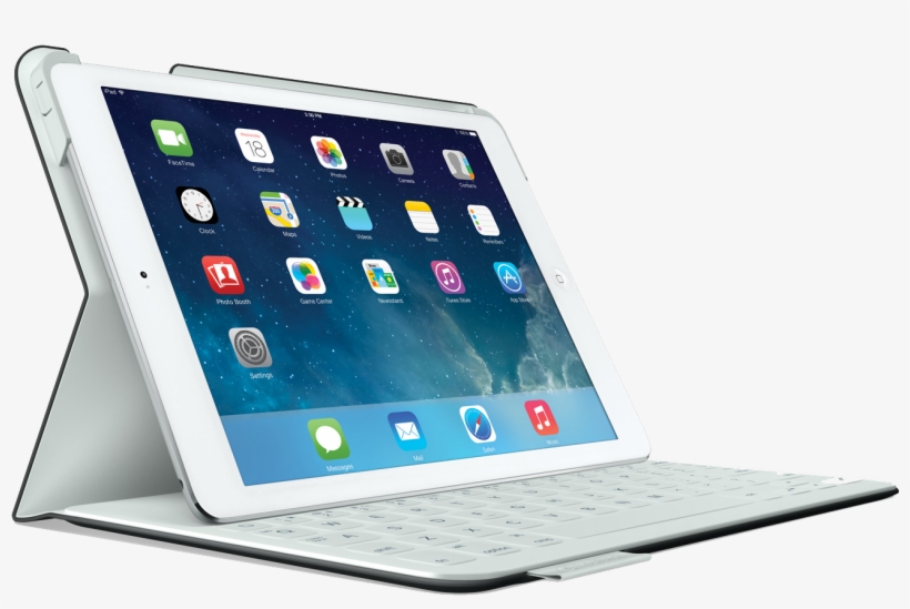 Ipad Tablet Png Hd - Logitech Fabricskin Keyboard Folio, transparent png download