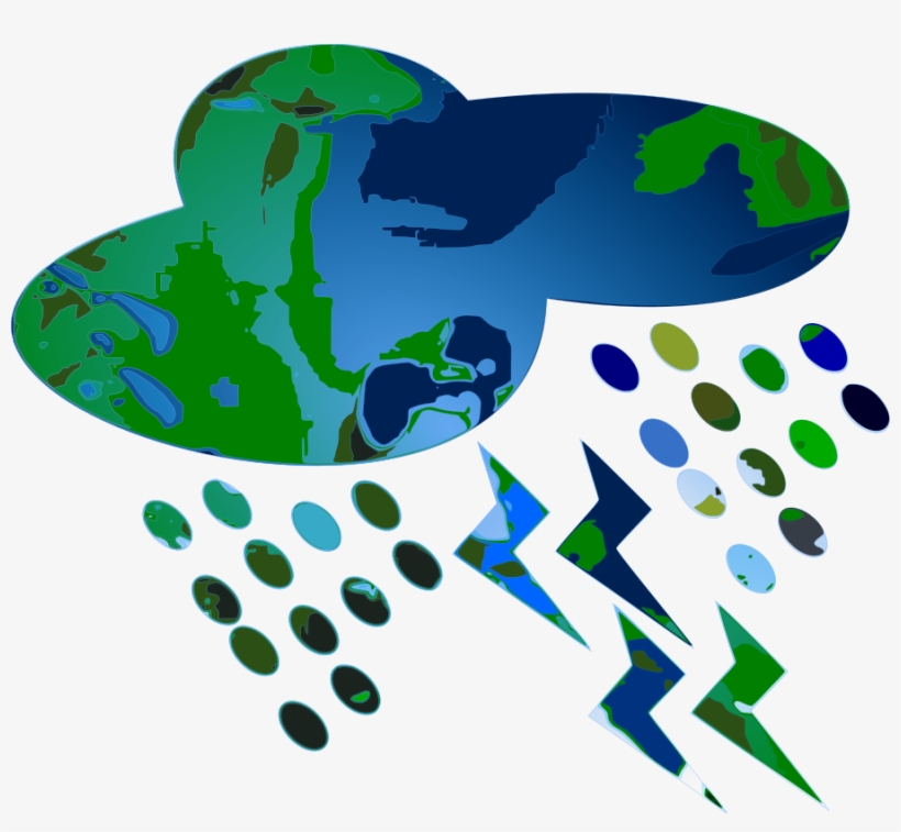 How To Set Use Rain On Planet Clipart, transparent png download