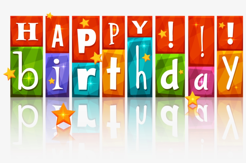 Colorful With Stars Png Image Gallery View - Happy Birthday 3d Png, transparent png download