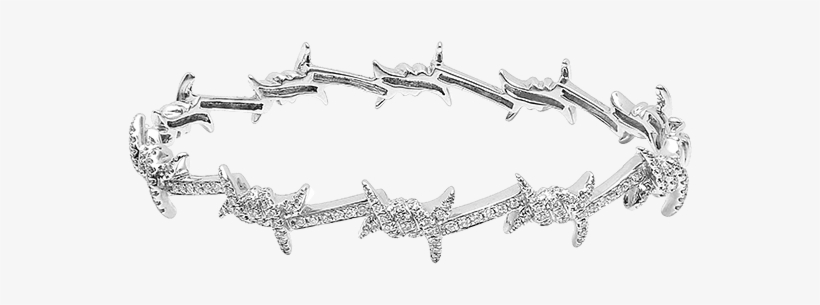 Diamond Barb Wire Bracelet, transparent png download