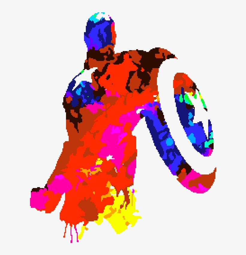 Main Image Captain America By Anyfiredog - Captain America Watercolor, transparent png download