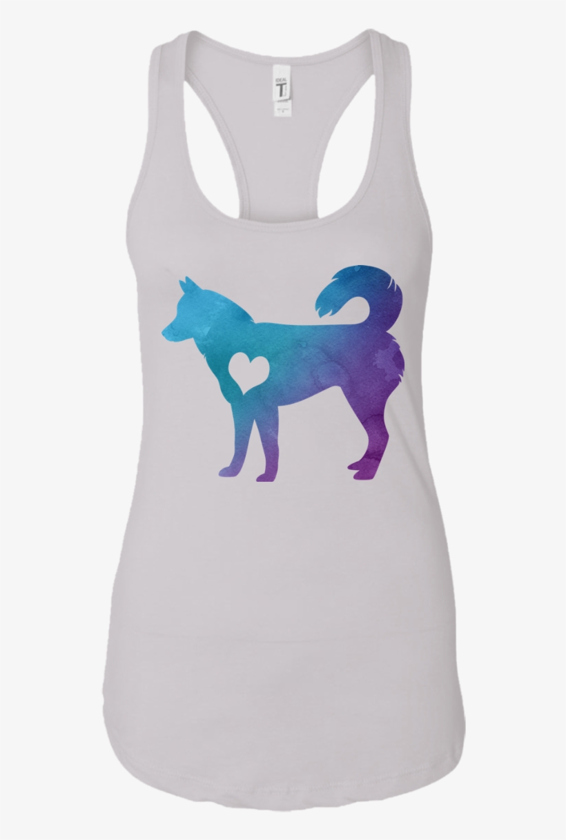 Watercolor Husky Shirts & Hoodies - Top, transparent png download