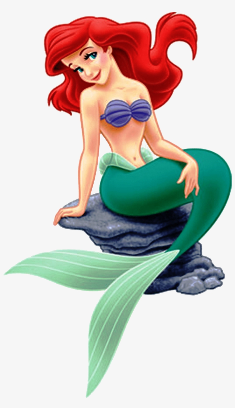 Ariel Blushes While Sitting On A Rock - Ariel Png, transparent png download