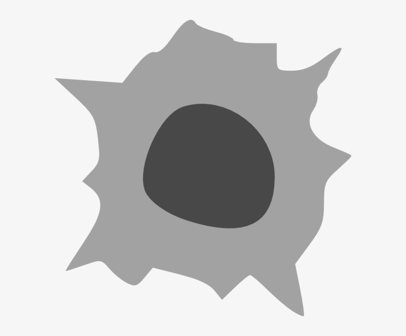 Bullet Hole Clip Art - Bullet Hole Vector Png, transparent png download