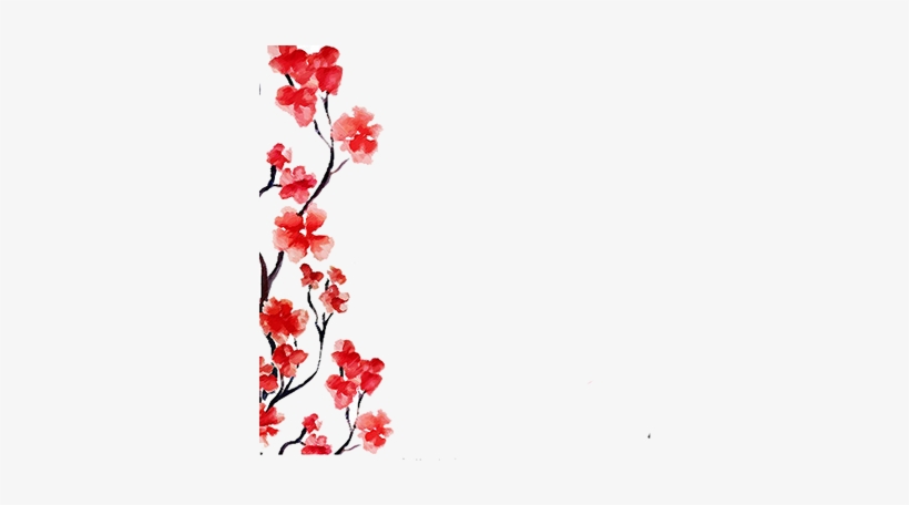 Debuting At International Quilt Festival Chicago - Red Cherry Blossom Flower, transparent png download