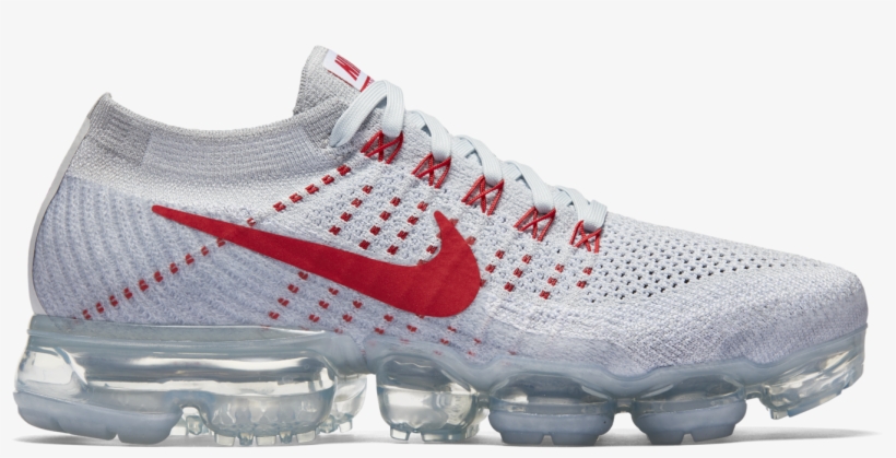 5 Nike Air Max - Vapormax Pure Platinum University Red, transparent png download