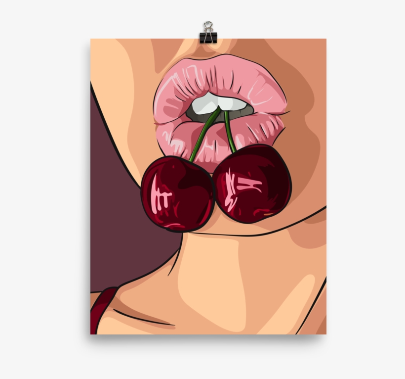 Printed Watercolour Hot Girl Poster Of A Sexy Woman - Greeting Card, transparent png download