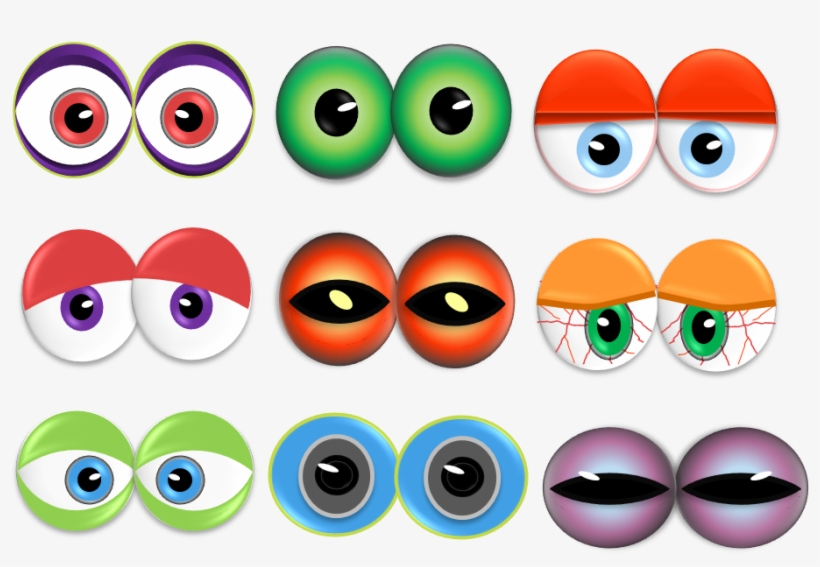 Printable Monster Eyes Monster Eyes Clipart PNG Image Transparent 