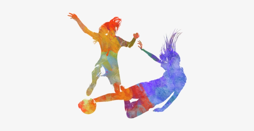 Bleed Area May Not Be Visible - Silhouettel Women Soccer, transparent png download