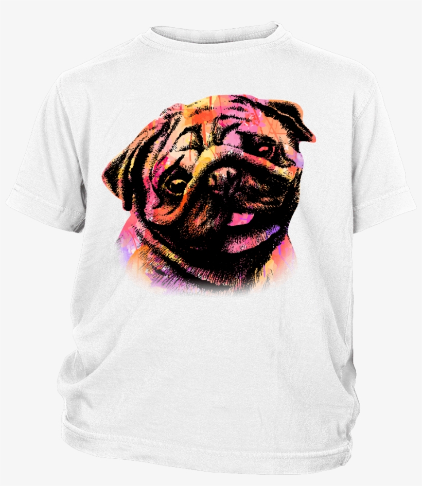 Watercolor Pug Kids T-shirt - Team Valor - Pokemon Go Into The Fire Tshirt Hoodies, transparent png download